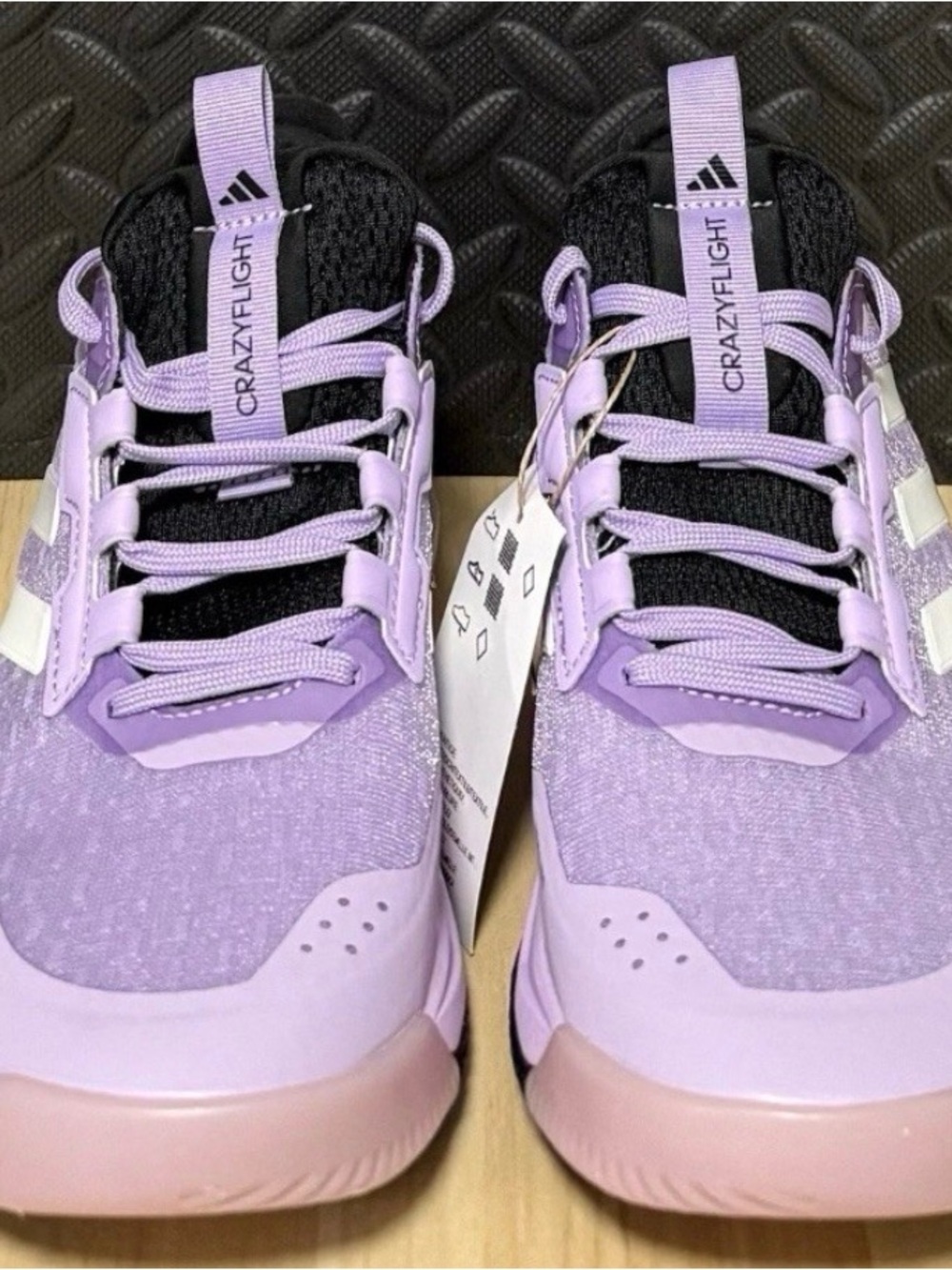 adidas Lavender/Pink Crazyflight Women's Athletic Volleyball Shoes